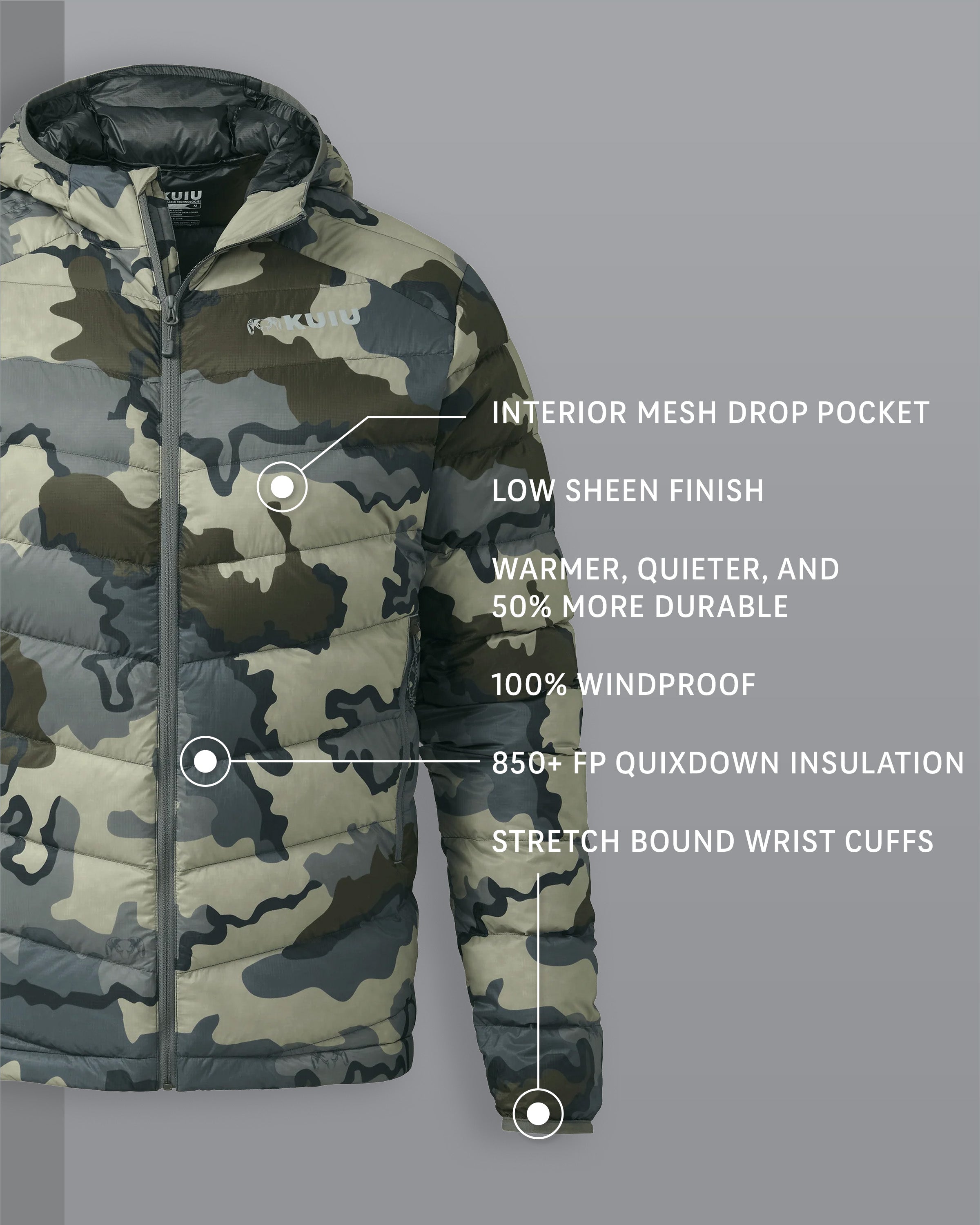 Alternative view of Super Down LT Hooded Jacket | Vias