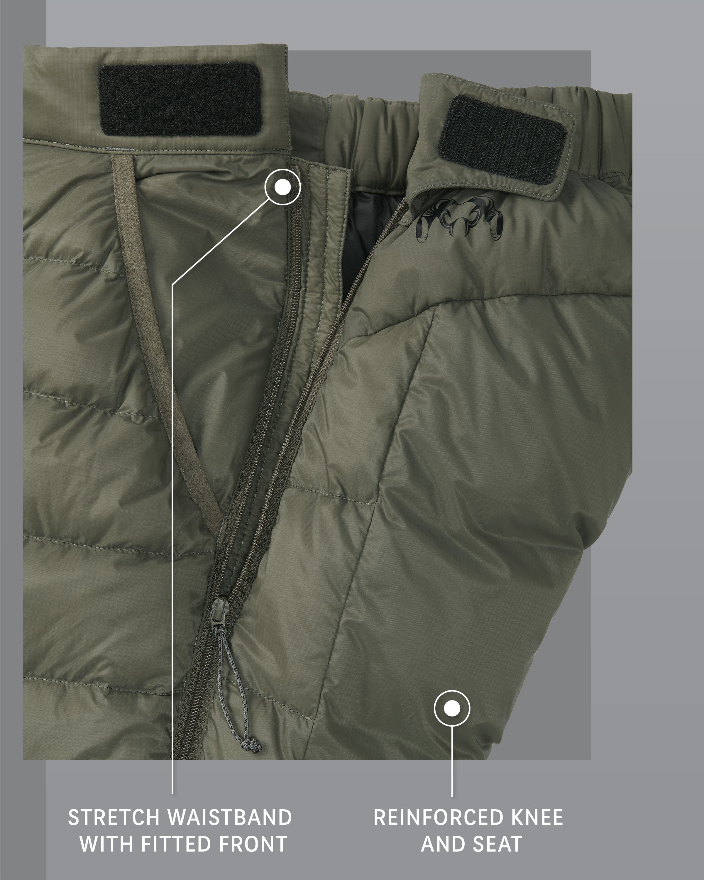 Super Down LT Pant | Ash - Image 3