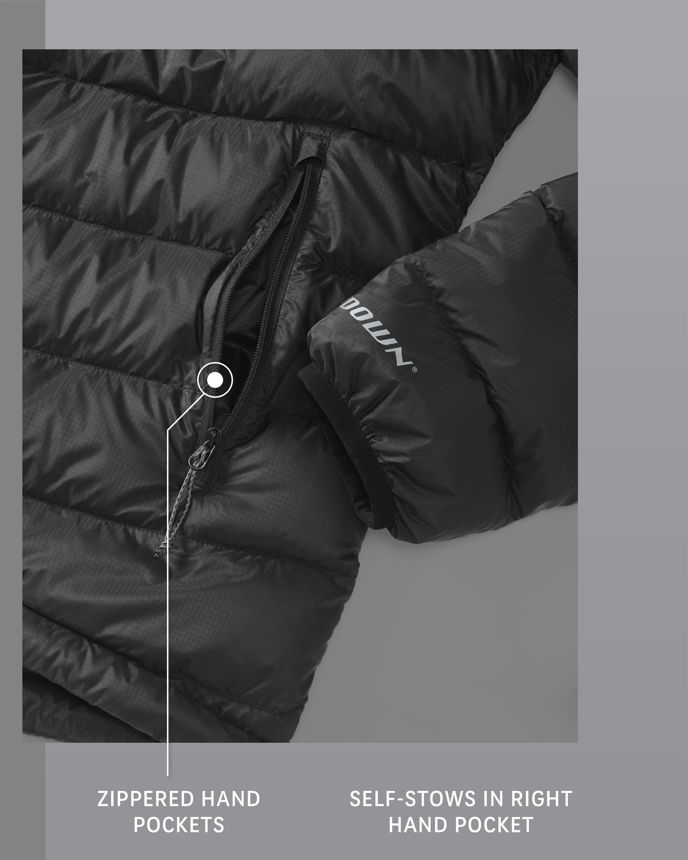 Outlet Super Down LT Jacket | Black - Image 3