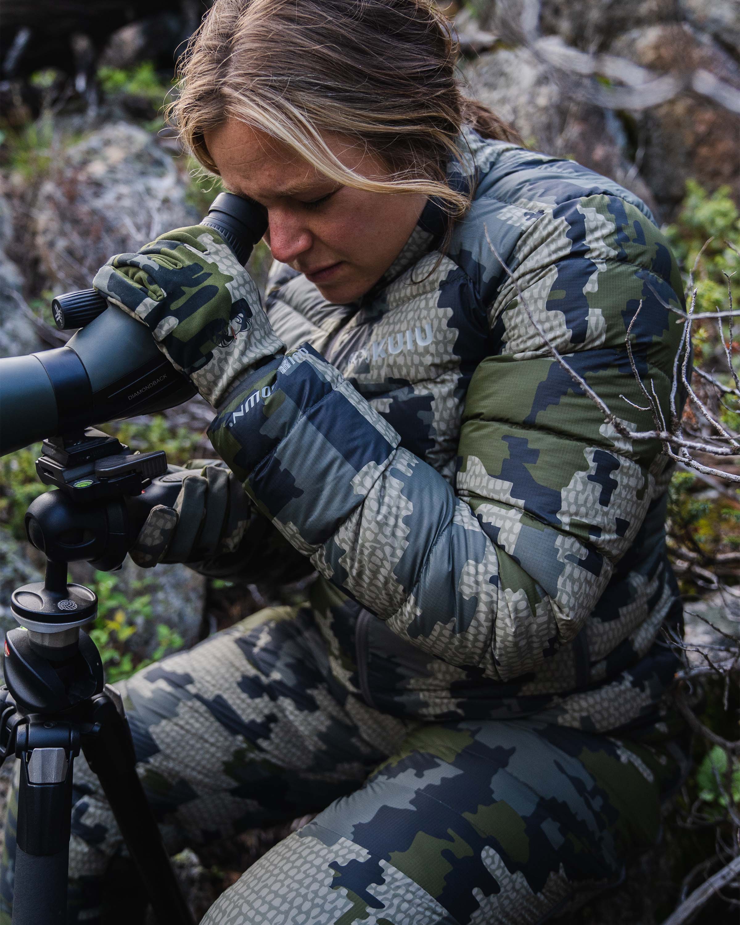 Women's Super Down LT Jacket | Khaki - Image 5