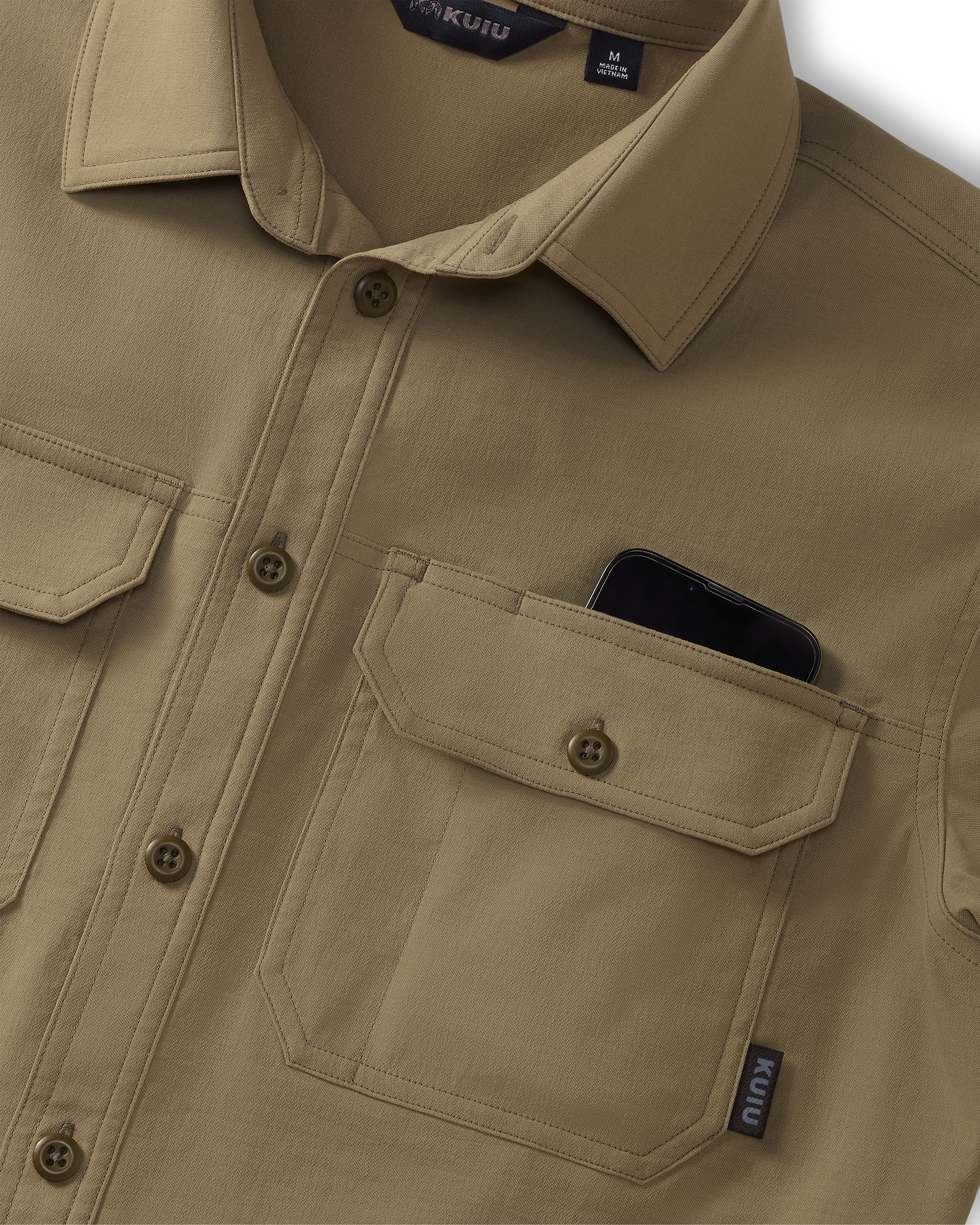 Motive SS Workgrade Shirt | Khaki - Image 3