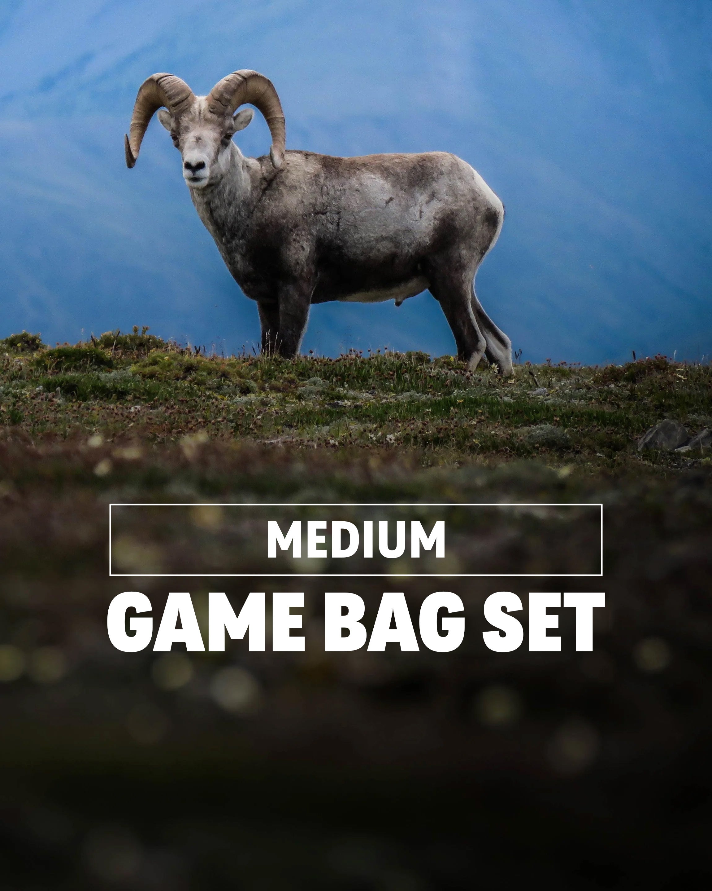 Alternative view of Large Deer/Sheep Medium Game Bag Set | White-Orange