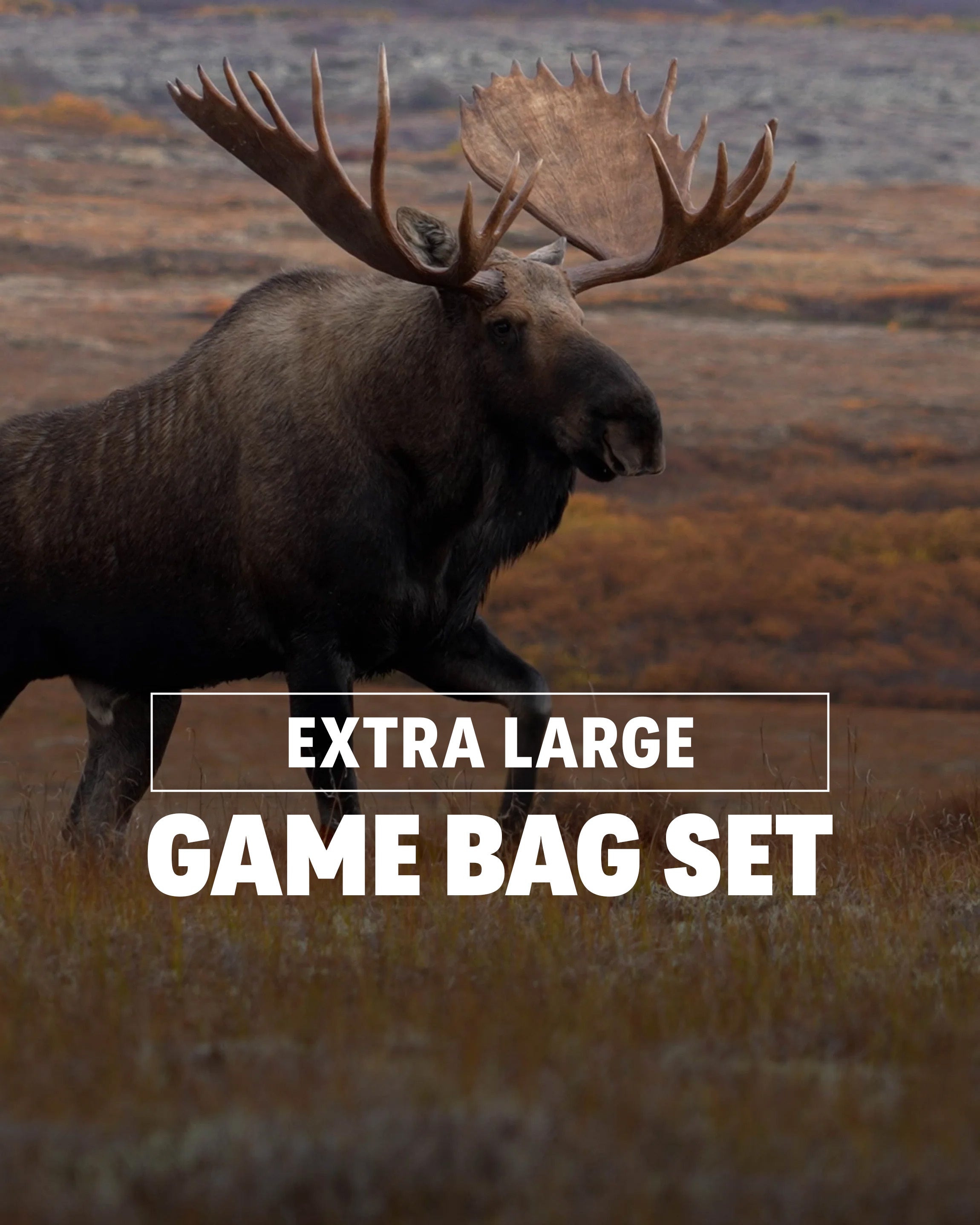 Alternative view of Moose/Bison XL Game Bag Set | White-Orange