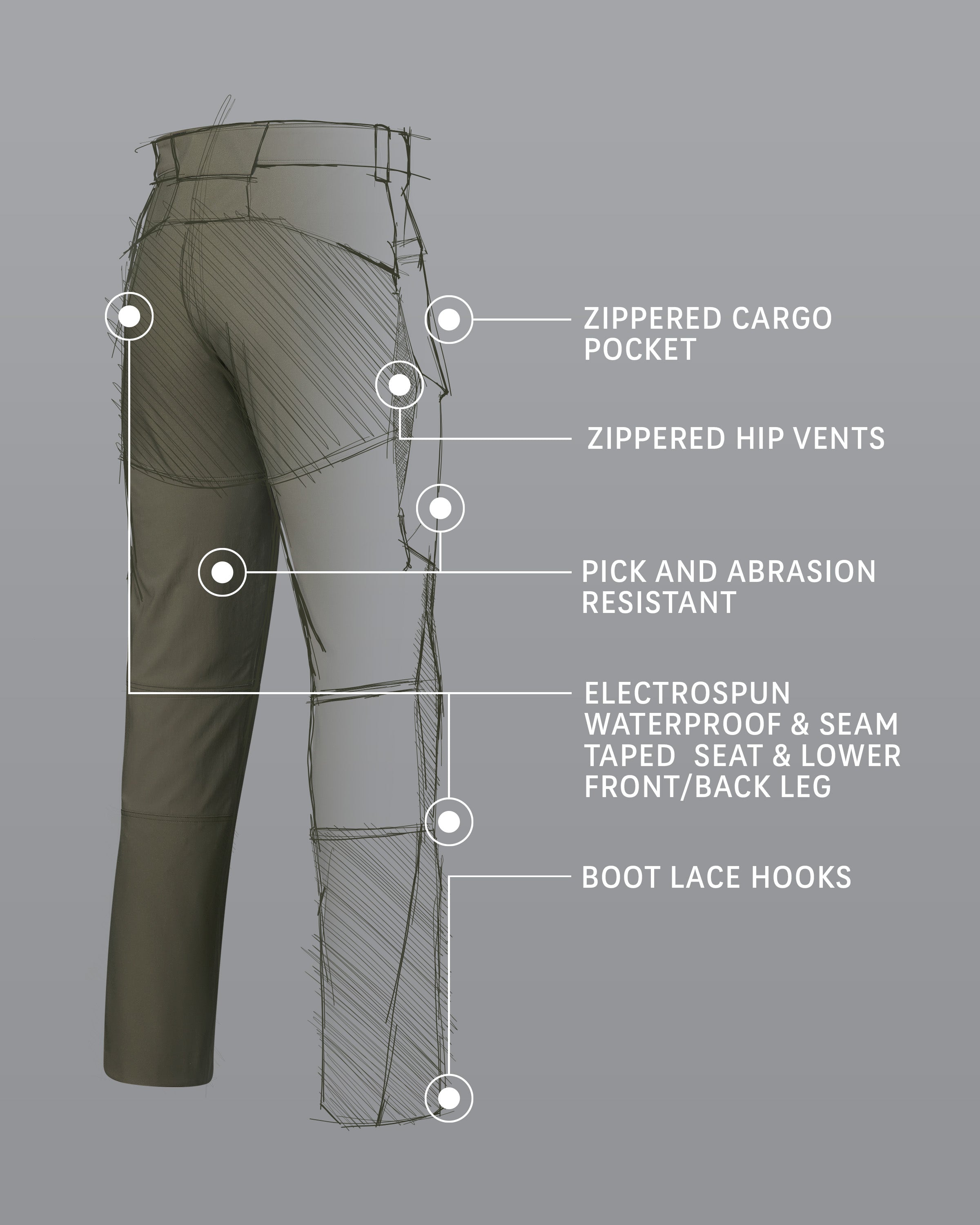 Alternative view of Kutana Hybrid Pant | Verde