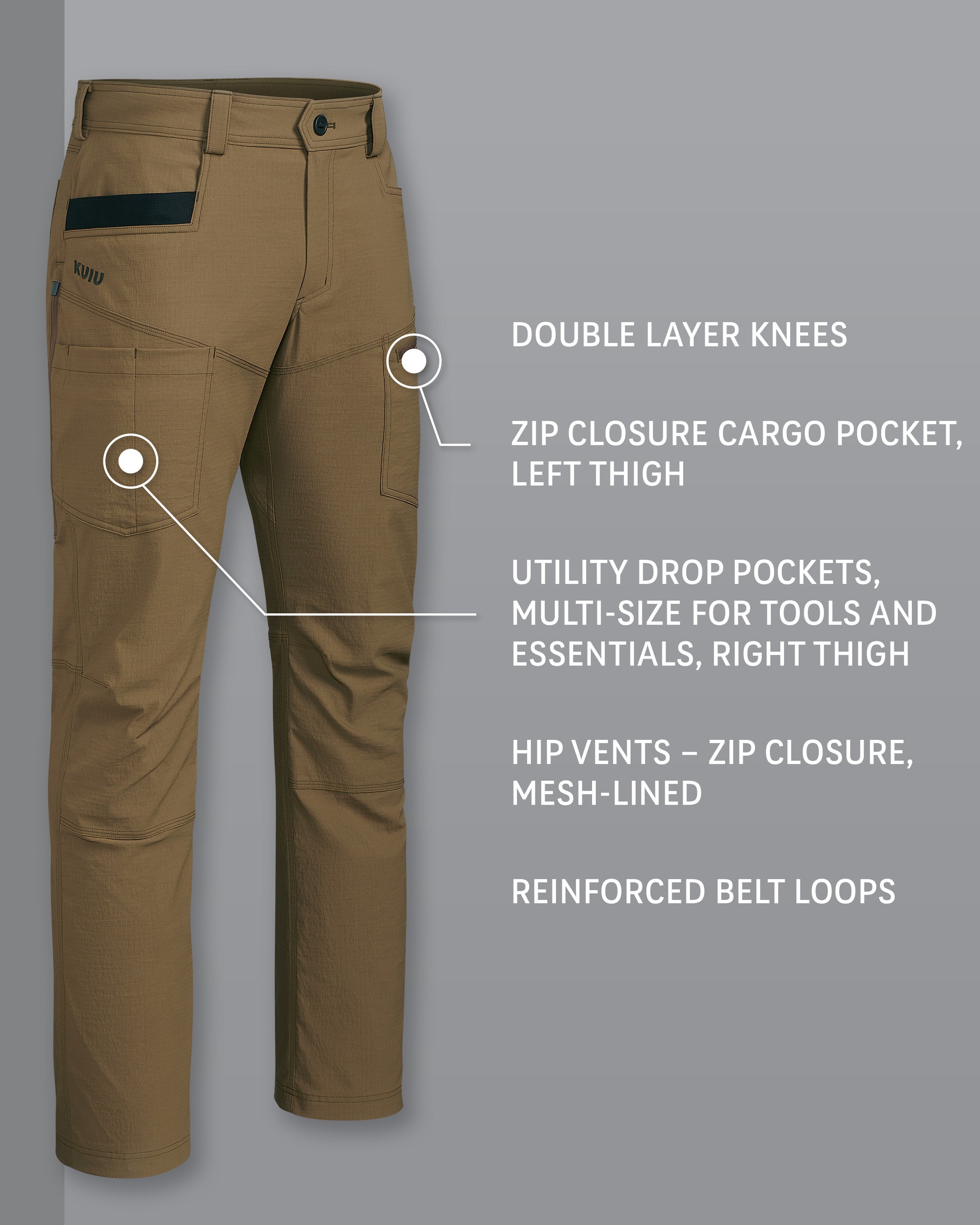 Alternative view of Motive Workgrade Pant | Tobacco